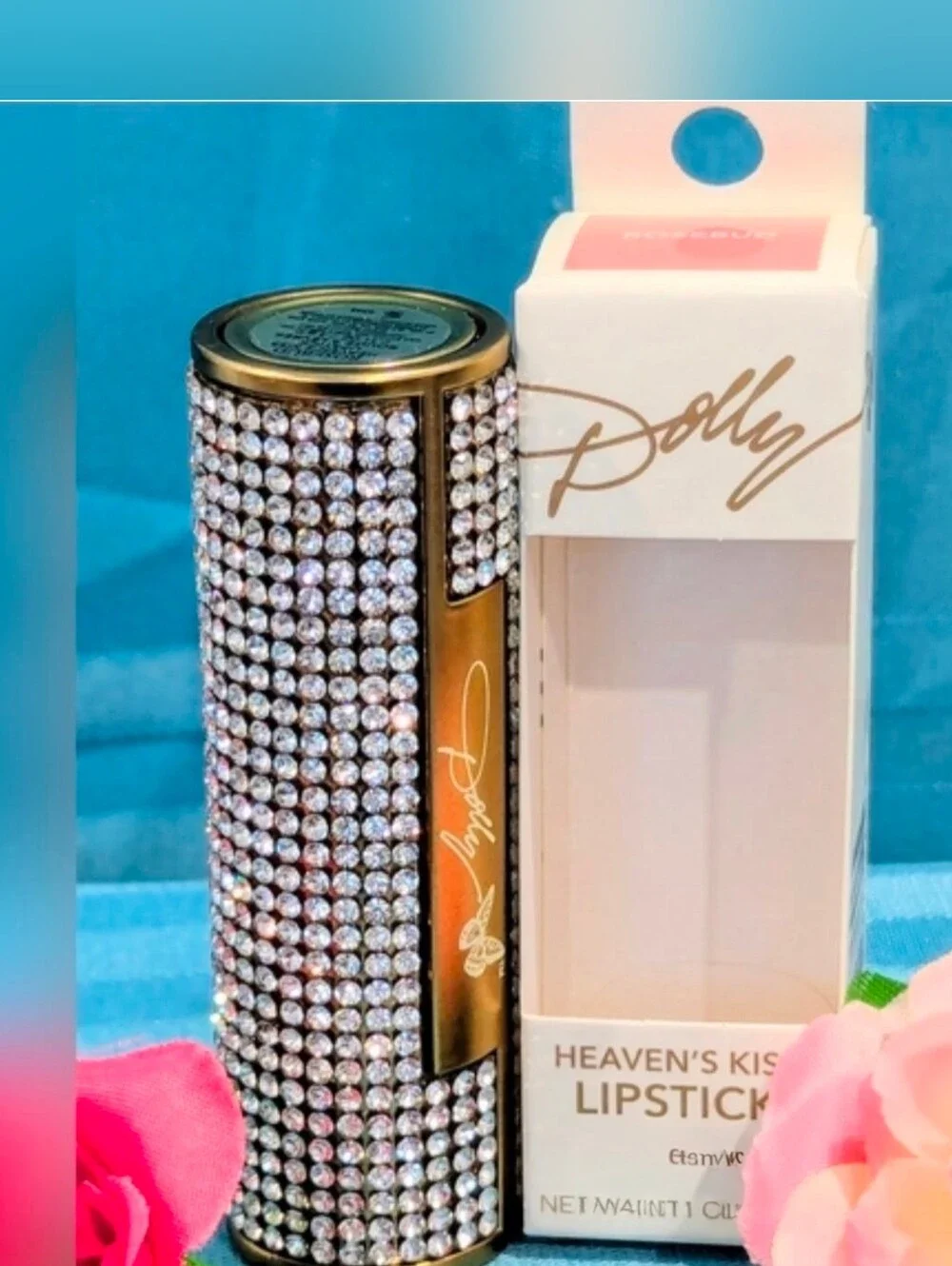 🆕 DOLLY PARTON'S Heavens Kiss Pink Lemonade Rhinestone Studded Lipstick